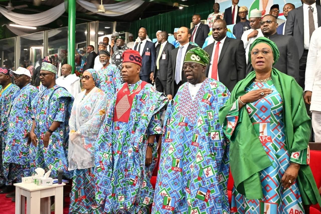 Tinubu Leads APC Heavyweights as Party Retains Yilwatda at National Convention