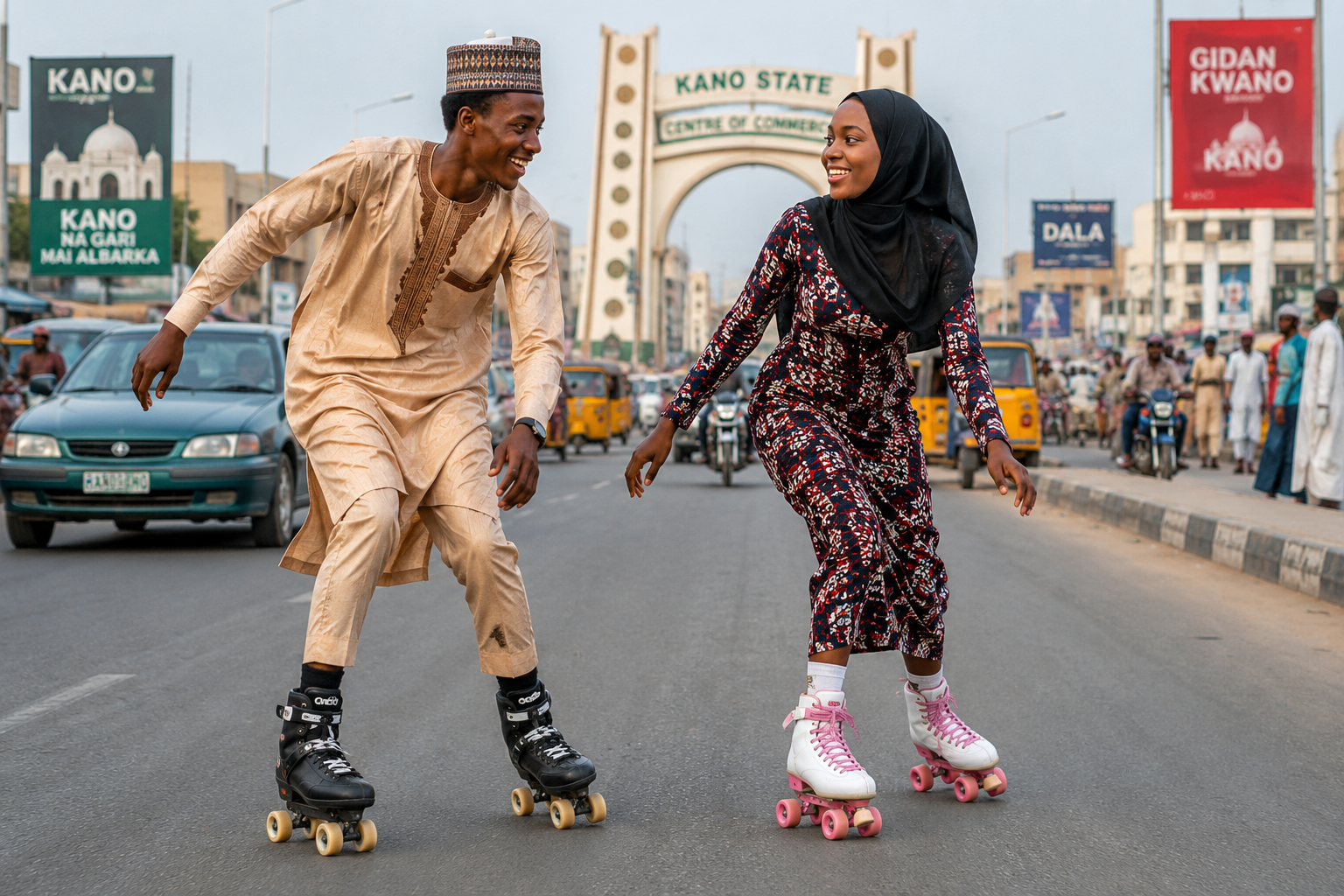Kano police threaten arrest of reckless roller skaters